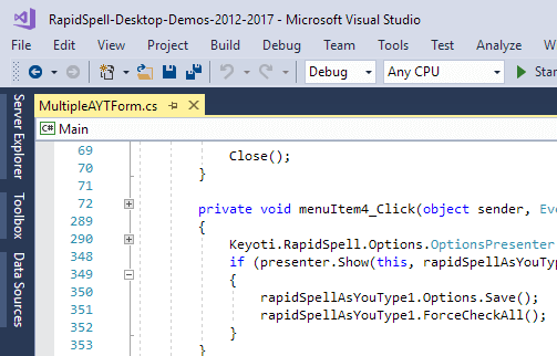 Non-GUI API