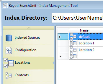 Assigning Location categories using Index Manager tool