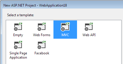 Create your MVC web project